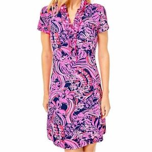 The Lilly Pulitzer® Silvia Ruffle Dress Upf 50+